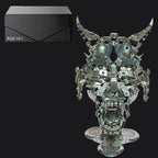 Japanese folklore art mask kit for STEM engineering hobbyists, a 3D metal puzzle gift for adult model builders