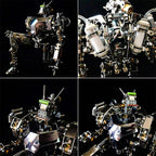 700 piece mech warrior model with articulated arms and legs for dynamic combat and scout display poses