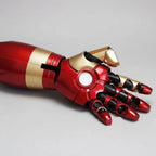 Iron Man Mark 42 glove-style hand gauntlet with articulated fingers for Marvel cosplay props and costumes Left Hand Right Hand