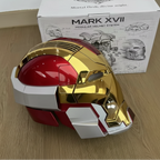 Gold Iron Man MK17 collectible helmet with voice control and motorized faceplate for wearable Marvel cosplay MK17-60CM-GLD