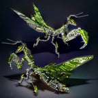 Luminous insect model with switchable magnetic lamp modes for low light room ambience and decor, available in Green and Purple