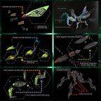 Challenging eight hour 3D metal praying mantis build with over 1000 precision stainless steel parts for adult hobbyists