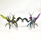 3D metal mechanical insect model kit as a hobby and collector gift idea for engineering and puzzle fans, available in Green and Purple