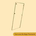Clear protective dust cover that shields a finished apothecary book nook from dust, a display case add on for the model kit DustCover