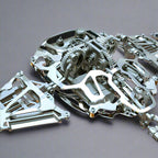 Adult 3d metal puzzle manta ray with LED lighting and precision aluminum parts for hobby model collectors