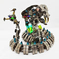 Poseable 3D metal cobra puzzle kit assembling 1000 pieces into a 70 cm articulated snake for adult collectors