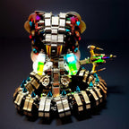 Mechanical 3D metal cobra collectible for reptile enthusiasts seeking a striking shelf or office desk centerpiece
