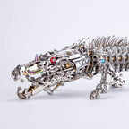1500 piece metal crocodile sculpture kit that locks together without glue, a focused weekend build for adult makers