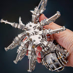 Finished LED mechanical spider as a gift for STEM and engineering fans, a 304 stainless steel metal puzzle kit