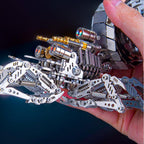 304 stainless steel spider model with a bright metallic shine, an advanced 3D metal puzzle kit for collectors
