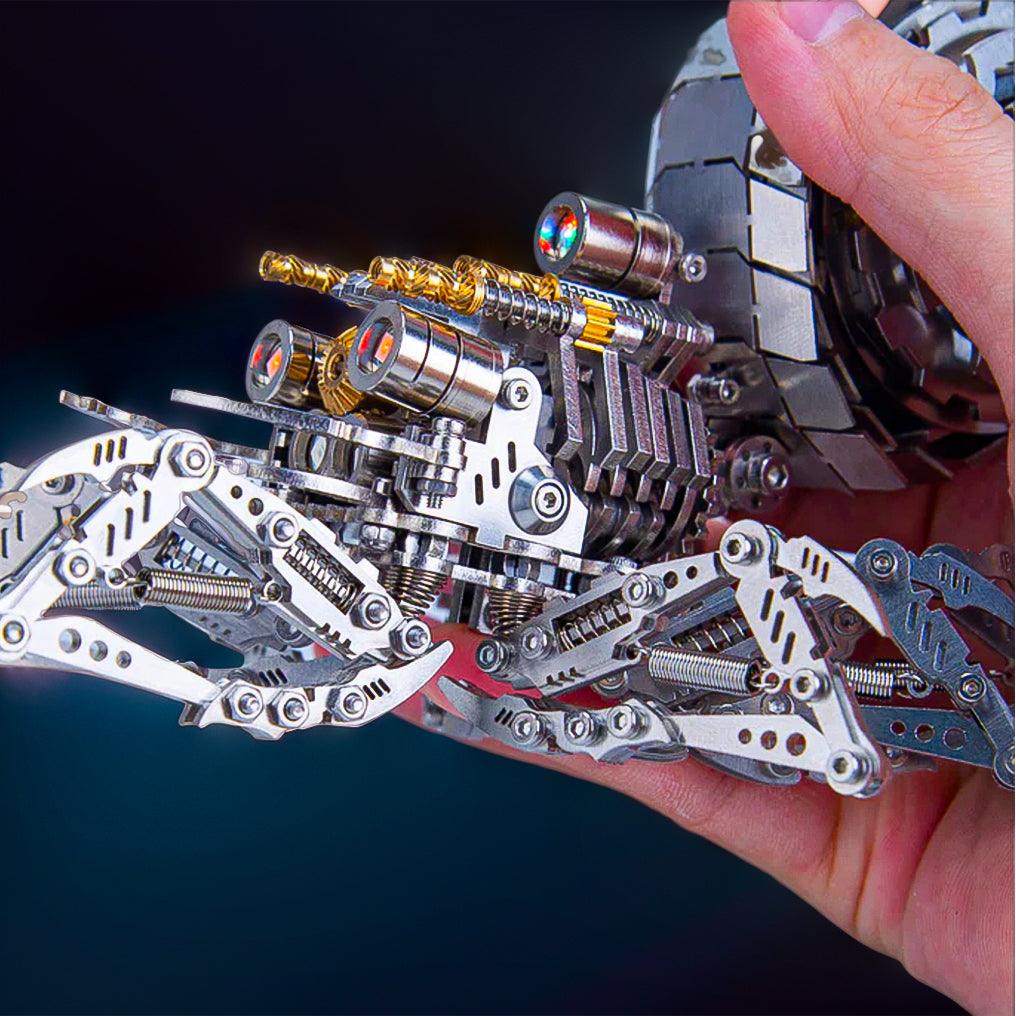 304 stainless steel spider model with a bright metallic shine, an advanced 3D metal puzzle kit for collectors