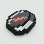 Collectible Minecraft compass gift for him and kids with functional magnetic navigation and pixel voxel styling
