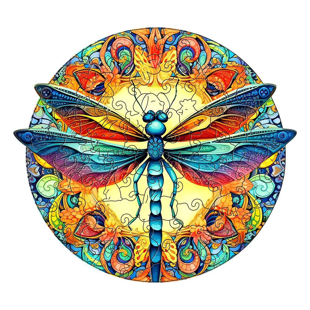 Wooden jigsaw puzzle for adults with hidden whimsical animal pieces a thoughtful birthday and holiday puzzle gift choose the Flying Eagle design