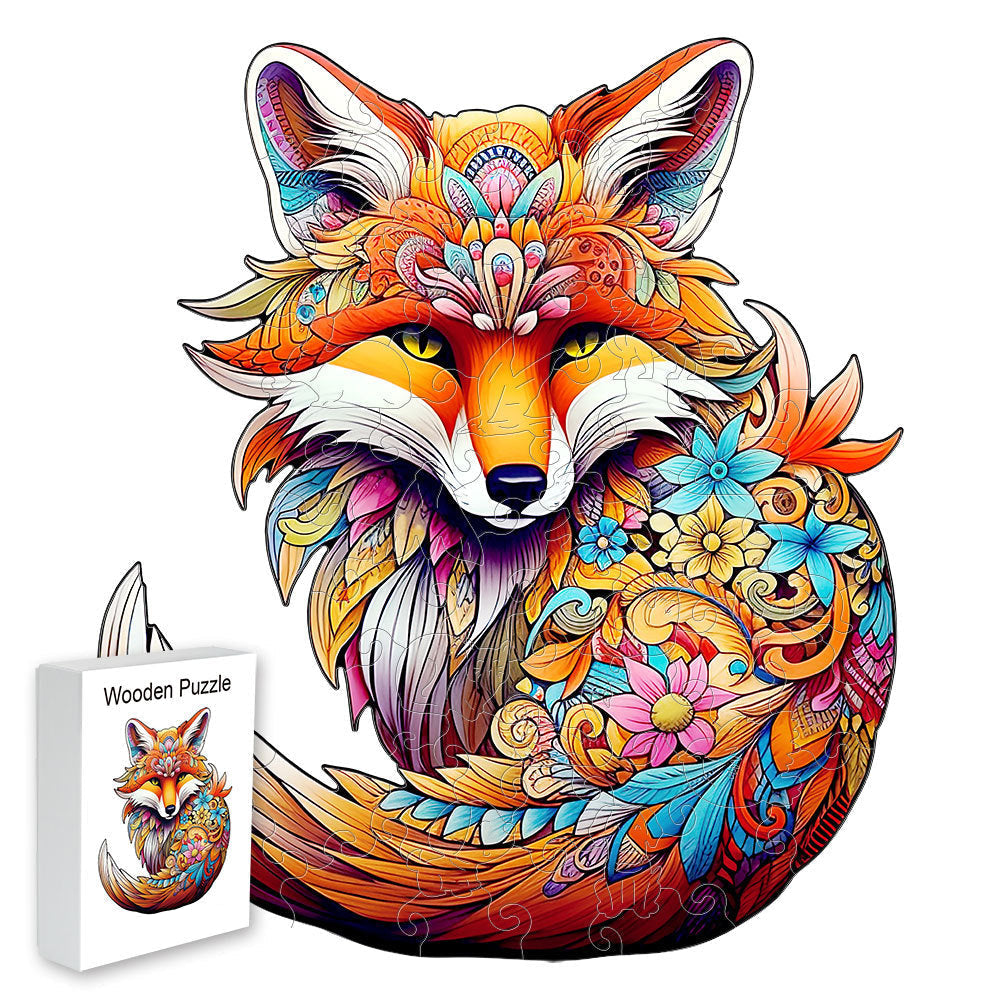 Colorful wooden jigsaw puzzle with whimsical animal shaped pieces for adults and kids who love mindful puzzling pick the Turtle design