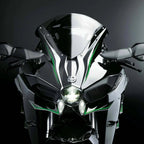 Ninja H2R RC motorcycle with illuminated headlights and a sport fairing, a 1:6 scale collector model for fans Black