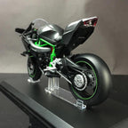 Ninja H2R hyperbike model with a diecast tail and swingarm detail, a 1:6 scale collectible for motorsport fans
