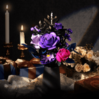 Everlasting flower arrangement and no wilt centerpiece, a wedding and anniversary gift for flower lovers and for her