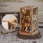 Touch switch LED book nook building a classical Chinese study scene as a desk accent and reader gift