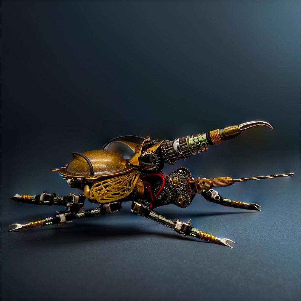 3D metal beetle building kit assembled with screws and included tools and no glue for adult model builders