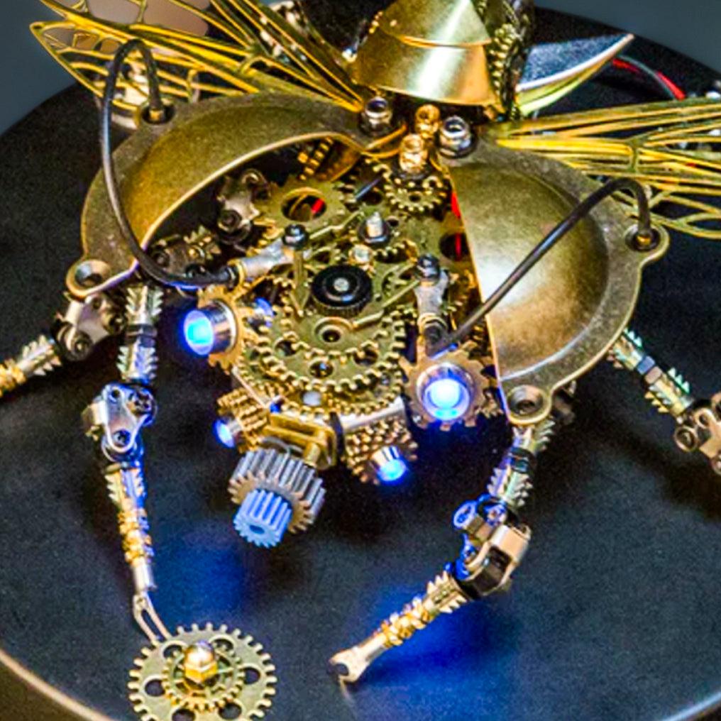 Metal beetle 3D model kit as an engineering and STEM gift for insect fans and mechanical sculpture builders