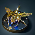 Mechanical metal beetle puzzle kit for teen and adult builders aged 14 plus, a detailed insect model project