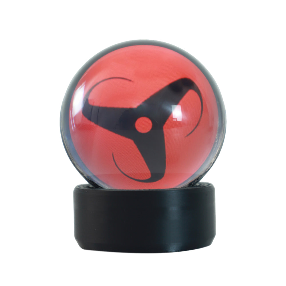 Sharingan crystal ball bluetooth speaker with glowing LED sphere for anime desk decor and wireless music