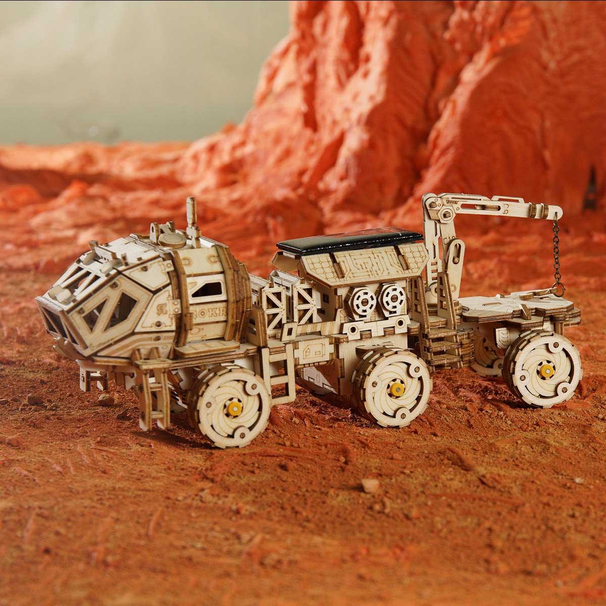 Educational solar rover building kit and science gift for curious kids, students and space fans ages 8 and up