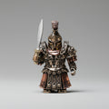 Solid metal Spartan warrior figurine with a Xiphos sword and muscle cuirass, a handcrafted bronze statue for office desk decor SPARTAN-FIGURINE-1