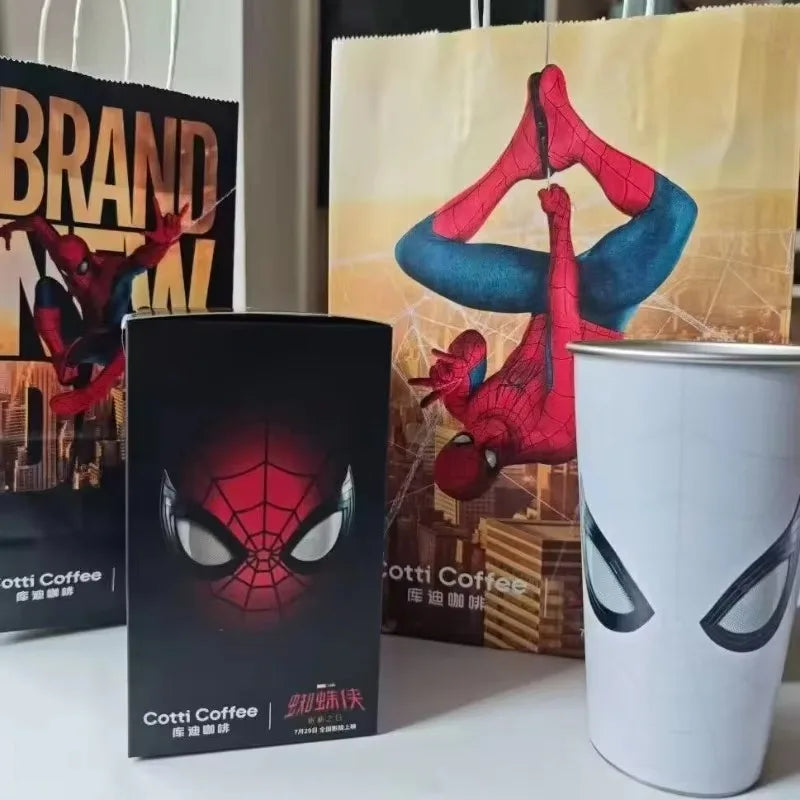 Spider-Man Brand New Day cup, Marvel movie themed Spiderman coffee cup for iced drinks and fan collections 500ml 700ml