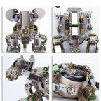 Detailed metal model kit of a mechanical steampunk mouse for enthusiasts and dedicated adult puzzle builders