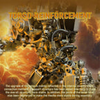 Reinforced metal mecha with internal supports for a stable build, a challenging steampunk robot kit for engineers