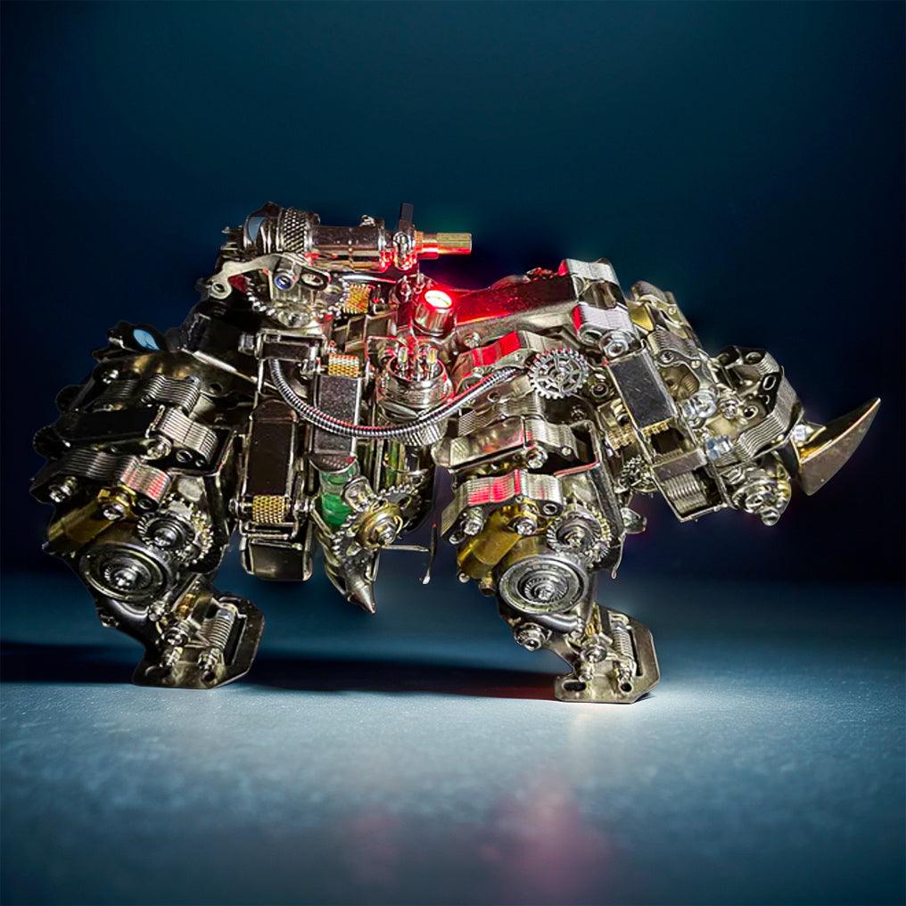 Steampunk metal model kit gift for animal lovers, engineering fans, and collectors of mechanical sculptures