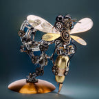 627 piece metal wasp kit styled in a garden scene, choose an illuminated Moon light or Star light display base