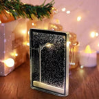 Christmas snow scene light kit as a holiday table decoration and stocking gift for kids and adults in the winter season
