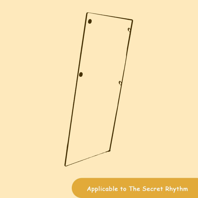 Clear acrylic dust cover panel for the music book nook kit to protect the finished miniature shelf display DustCover