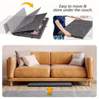 Portable puzzle board with a carrying handle and lightweight wooden frame moves easily from room to room Black Grey