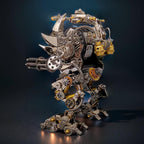 Articulated metal mecha seen from the back with detailed gears and a shoulder cannon for engineering model fans, Without  Watch base kit.