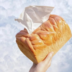 Toast bread tissue box cover as compact food novelty decor for renters small apartments and dorm room kitchens