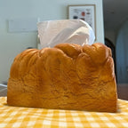 Bread loaf tissue box cover as a conversation starting novelty and quirky collectible for fans of unusual home decor