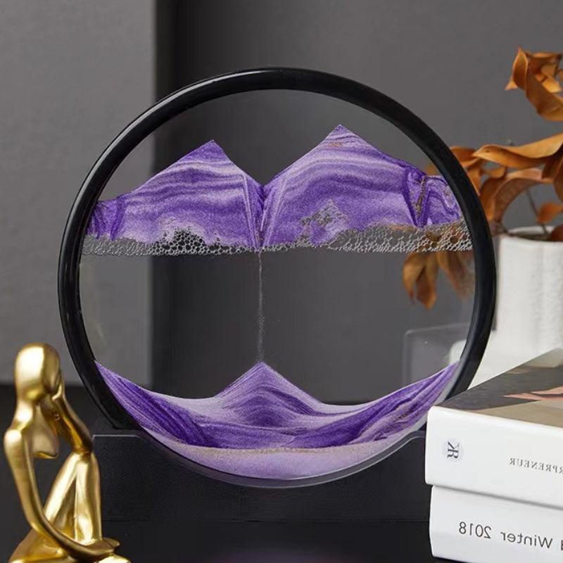Slow flowing quicksand sculpture that builds shifting sand landscapes, a soothing focus and relaxation piece for a desk 93898903563421
