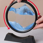 3D sand art with adjustable flow set by the included syringe, kinetic glass decor for slow or fast moving sand patterns 93898902535741 93898902668509