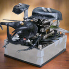 STEM building kit and 3D metal model of a V8 engine beetle for engineering students and DIY enthusiasts