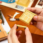 DIY Venetian canal book nook kit with 110 numbered pieces, an illuminated miniature gift for book lovers