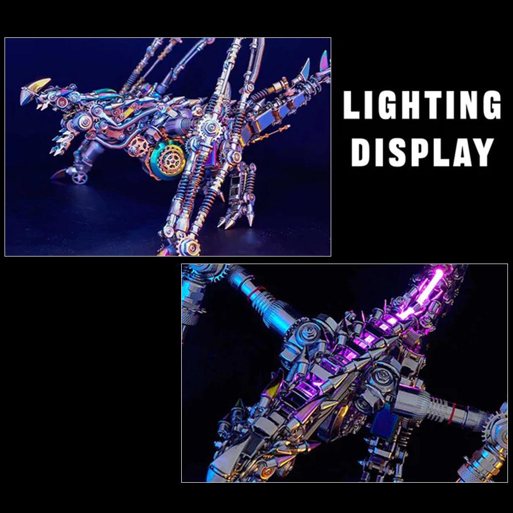 Challenging 10 hour 3D metal dragon puzzle for adult builders who collect fantasy figures and mechanical models