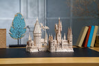 3D wooden puzzle magic castle with 340 precisely cut pieces, an adult model building kit and fantasy gift