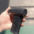 Lightweight cordless blower held in one hand for detailing cars and dusting electronics at home and in the garage Black