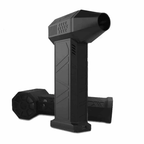 Mini handheld air blower for cleaning keyboards, laptops and camera gear plus dust in tight workshop corners Black