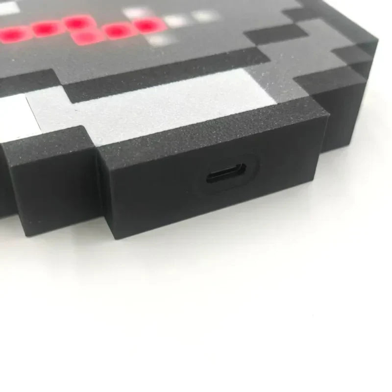 Minecraft-inspired compass navigation tool pixelated design