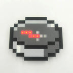 Minecraft-inspired compass navigation tool pixelated design