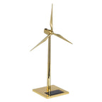 DIY Puuzzle™ | DIY 3D Metal Windmill Solar Powered Wind Turbine Assembly Model Golden - DIY Puuzzle